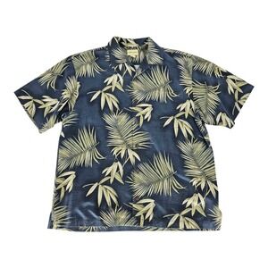 Joseph & Feiss Silk Tropical Bamboo Camp Shirt Mens L Vacation Resort CruiseWear